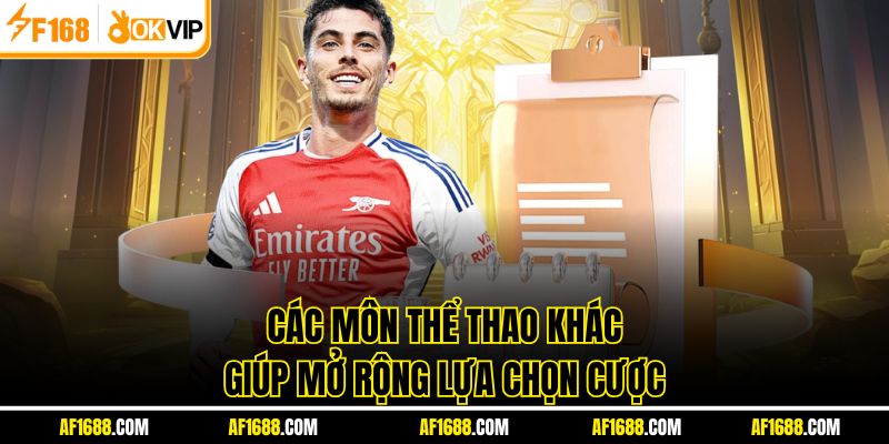 Các môn thể thao khác giúp mở rộng lựa chọn cược